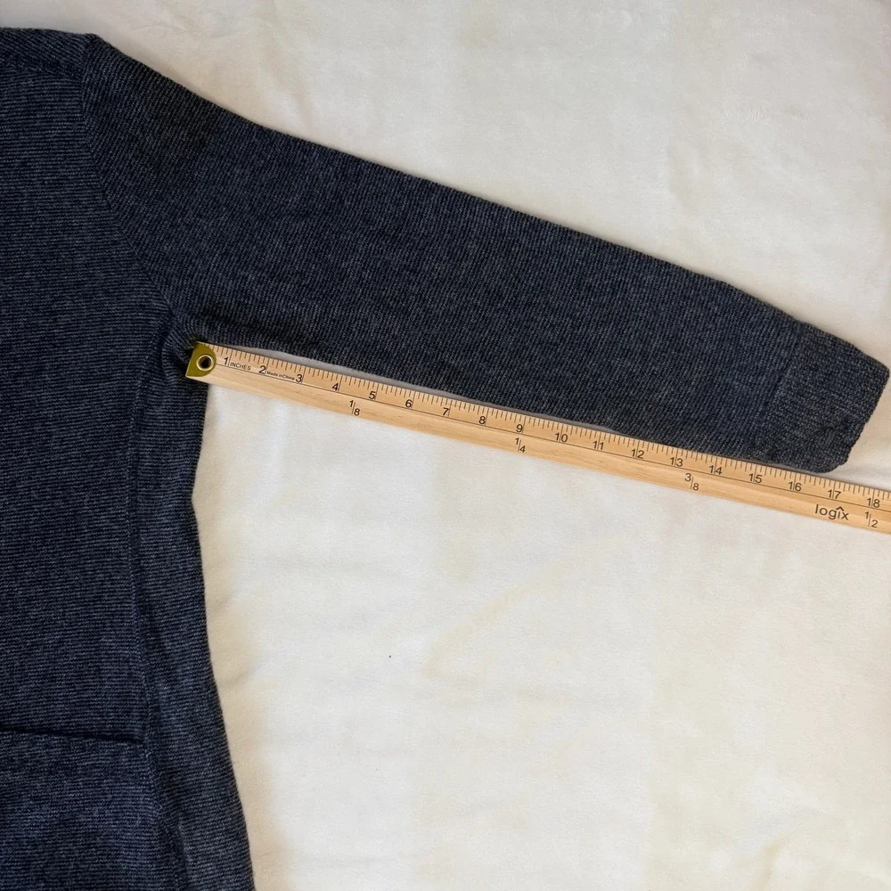 Mountain Hardwear Charcoal Heathered Knit Button Front Jacket Cardigan Women M - Picture 4 of 7